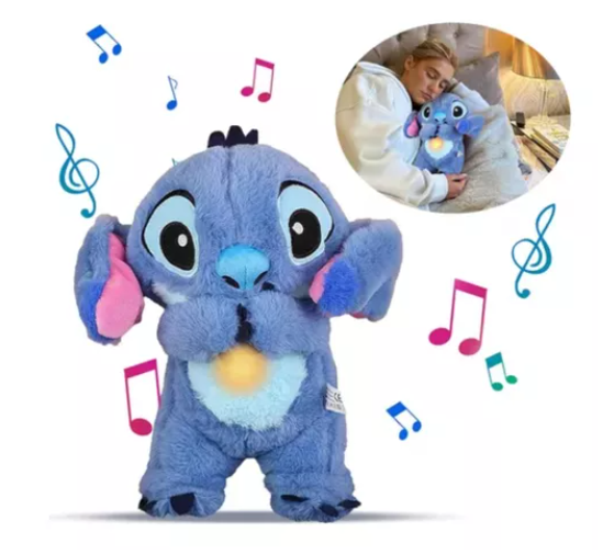 Vista 5 de Peluche Stitch Que Respira Y Brilla